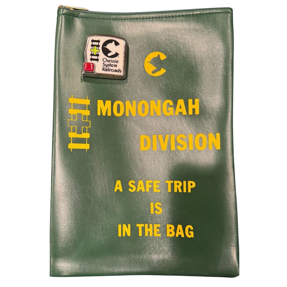 Chessie System Railroads Monongah Division Safety Bag and tape measure